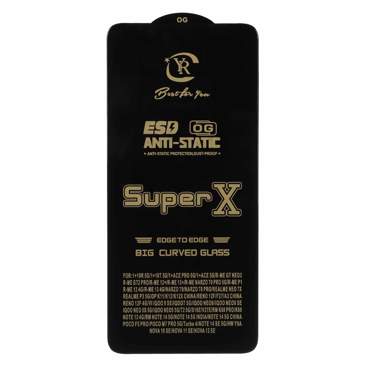 محافظ صفحه نمایش آنتی استاتیک Full Cover Super X مدل Xiaomi Redmi Note 13 4G / Poco M7 Pro 5G